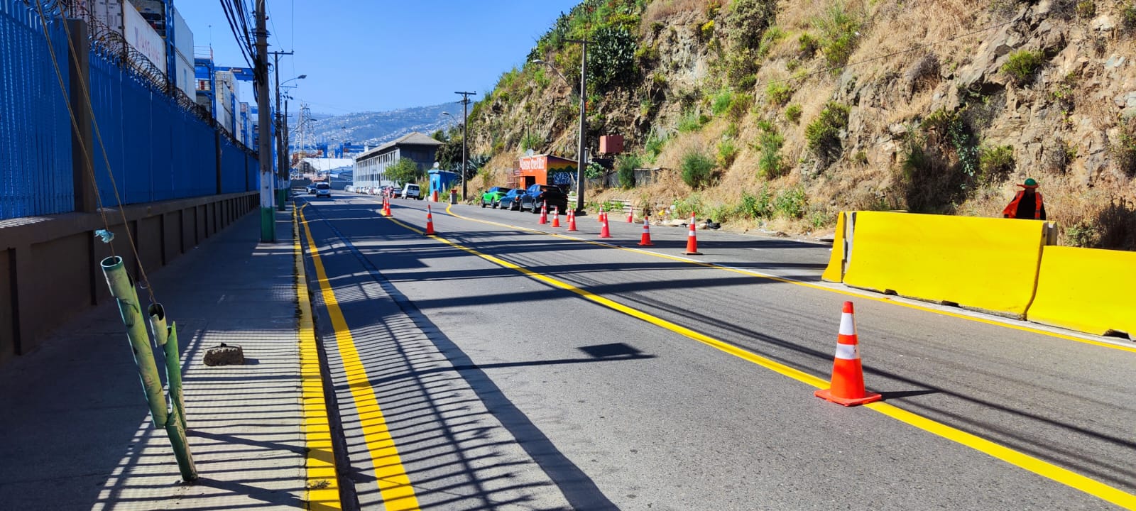 Obras en Avenida Altamirano de Valparaíso mantendrán una vía por